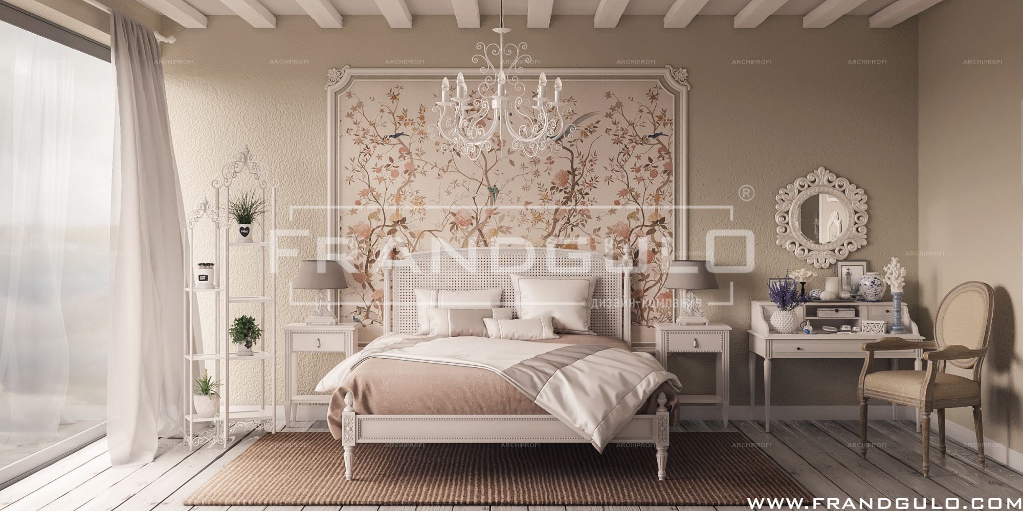 Дизайн спальни в стиле прованс: фото и описание