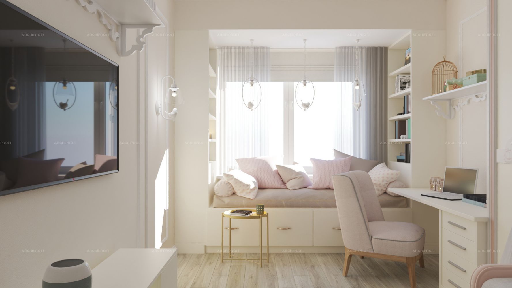 Suite: Дизайн квартиры 25 кв.м. — Идеи интерьеров - luchistii-sudak.ru