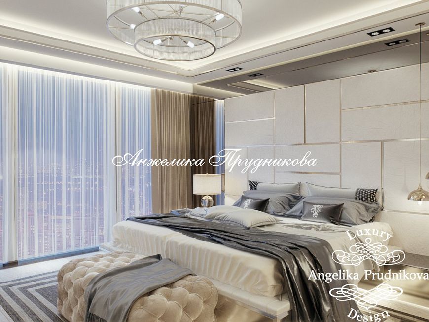 Дизайнпроект интерьера квартиры в стиле модерн в ЖК Москва Сити