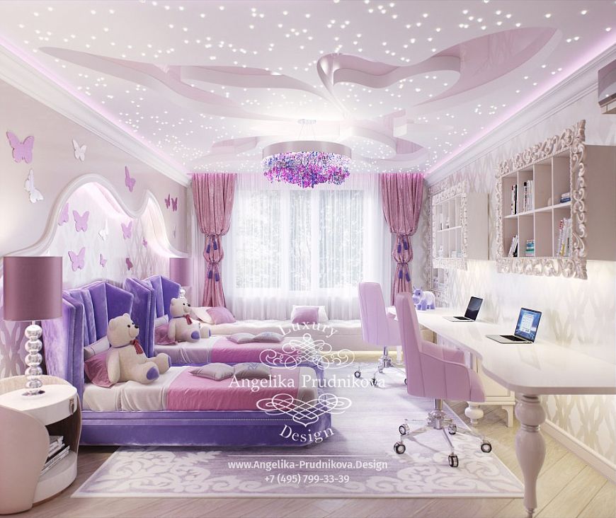 Дизайнпроект интерьера детской спальни в ЖК Дубровка