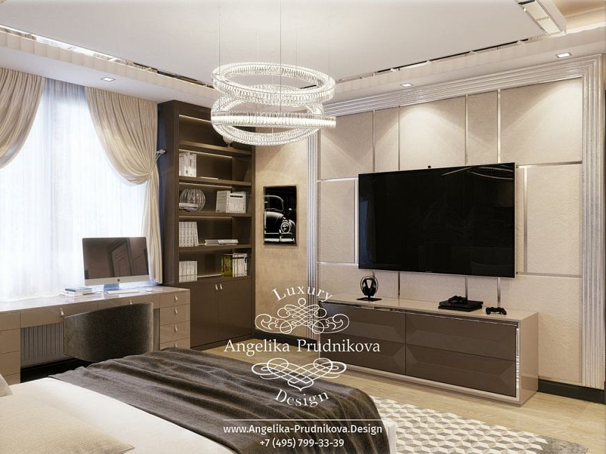 Дизайнпроект интерьера квартиры в стиле модерн в ЖК Донской Олимп