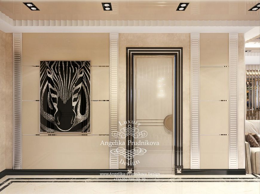 Дизайнпроект Интерьера квартиры в ЖК Донской Олимп в стиле модерн с элементами ардеко