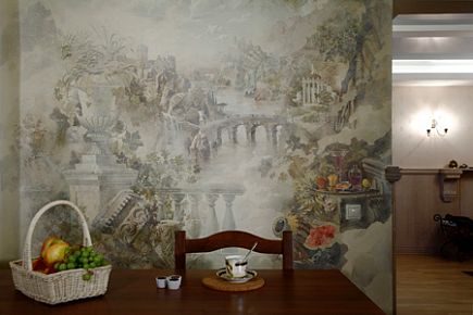 Художественная роспись в пространстве кухни