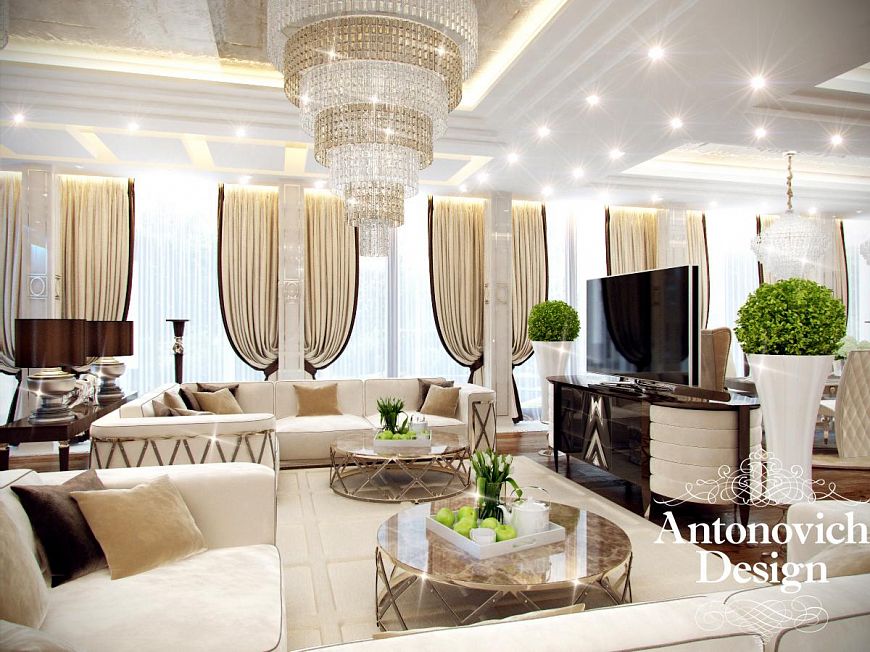 Шторы Астана, Antonovich Design Luxury, дизайн штор, дизайн интерьера