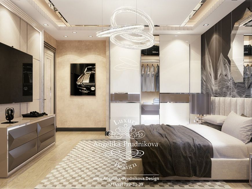 Дизайнпроект интерьера подростковой спальни в ЖК Донской Олимп