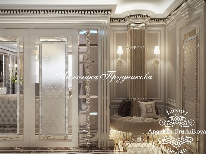 Дизайнпроект интерьера квартиры в стиле ардеко в ЖК Симоновский