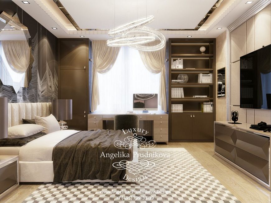 Дизайнпроект интерьера подростковой спальни в ЖК Донской Олимп
