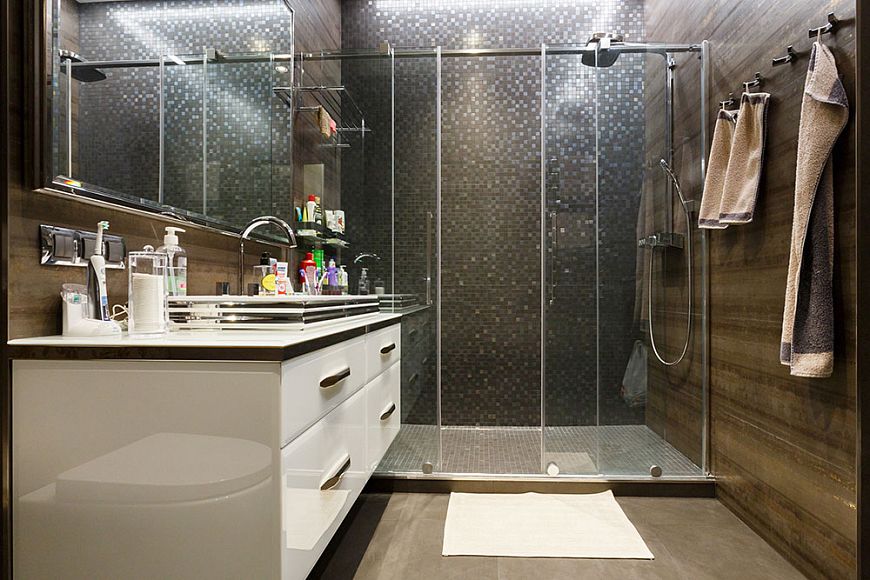 Дизайн интерьера ванной в квартире в стиле ардеко
