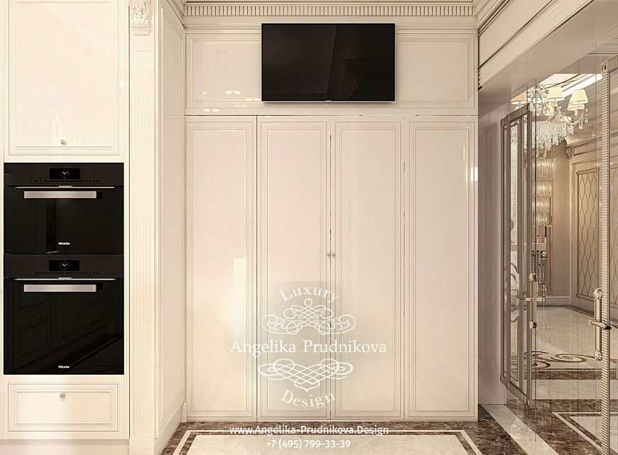 Дизайнпроект интерьера квартиры в ЖК Донской Олимп в классическом стиле