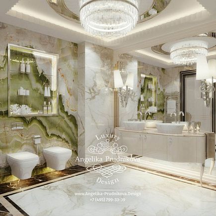 Дизайнпроект интерьера ванной комнаты в ЖК Притомский
