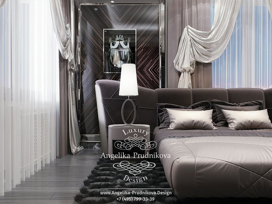 Дизайнпроект интерьера мужской спальни