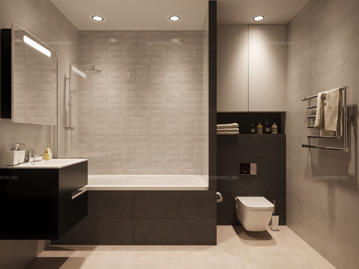 Лаконичная ванная комната в современном стиле фото 3