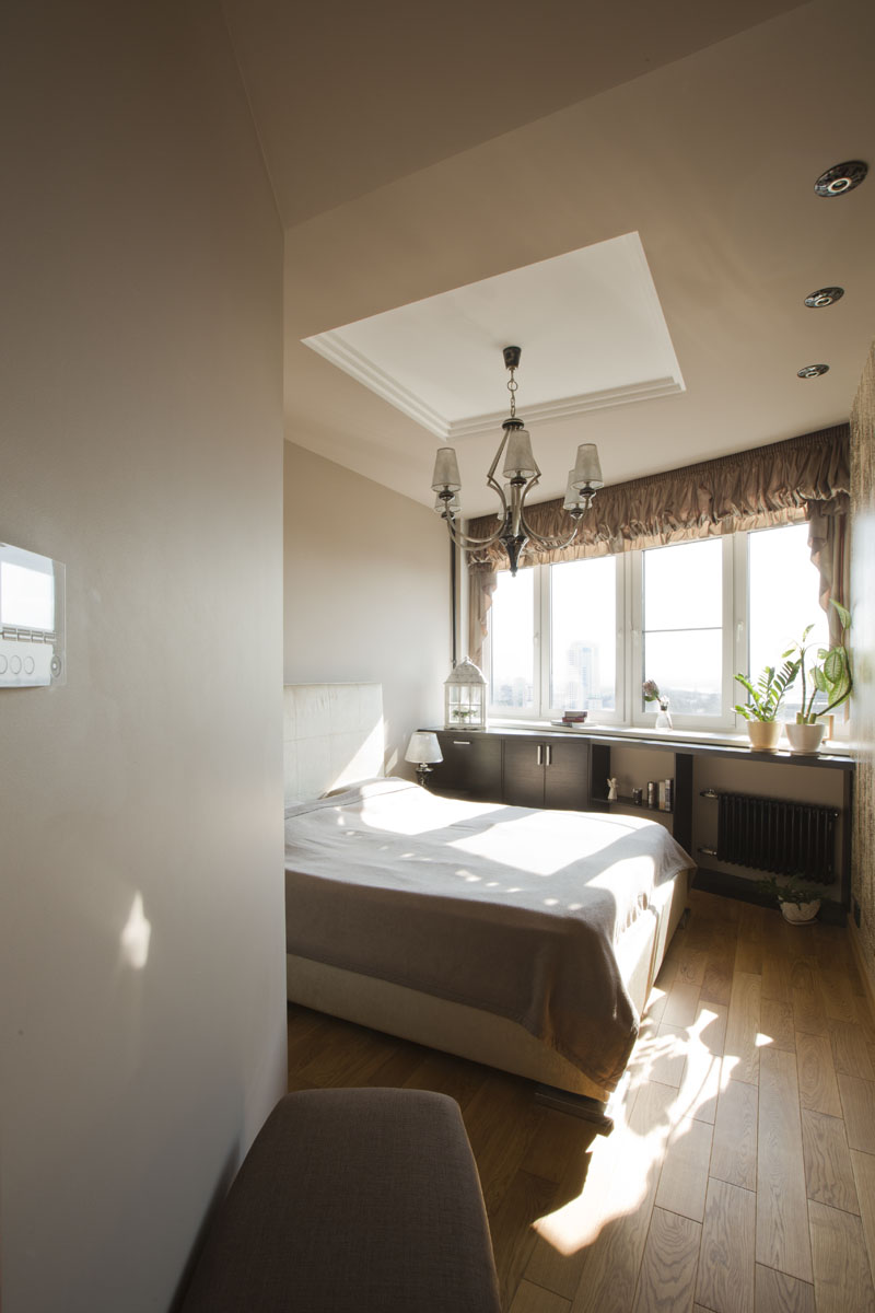 Фото интерьера, Спальня Проект 27.10.2014/377566 - Квартира на Ленинградском ш, Автор проекта: Дизайнеры Александр Корольков