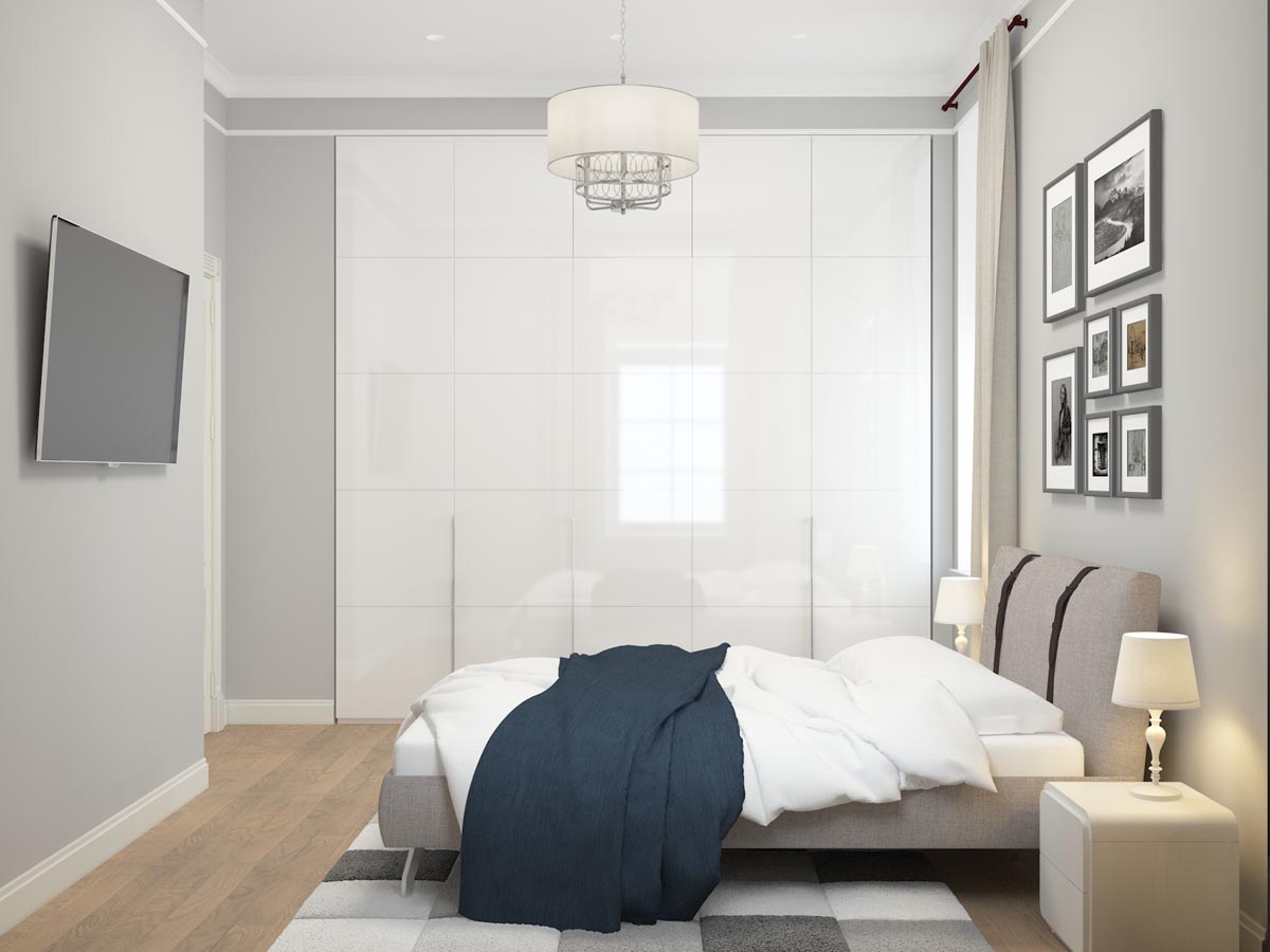 3D интерьера, Дизайн гостевой комнаты площадью 300 кв.м. в стиле Неоклассицизм. Проект Дизайн гостевой комнаты - Дизайн частного дома в КП Бристоль, Автор проекта: Дизайнеры Борис Кузнецов