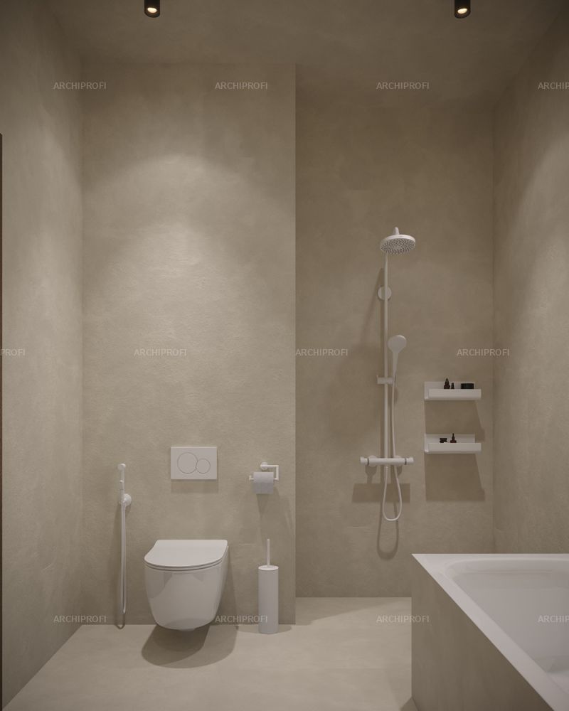 3D интерьера, Ванная комната Проект 19.11.2022/972969 - Дом в Сочи, Автор проекта: Дизайнеры Катерина Волковская
