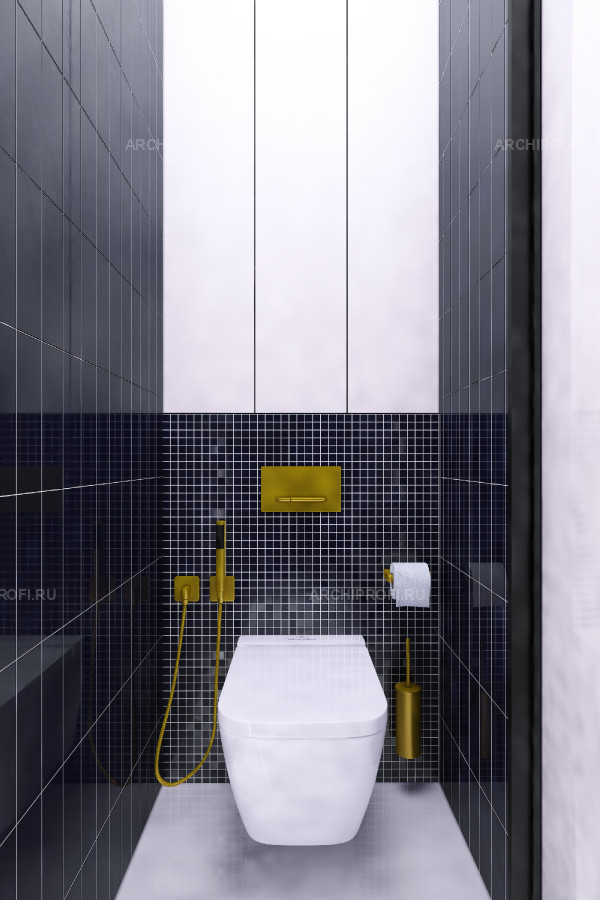 Ванная комната в стиле mid-century modern. фото 9