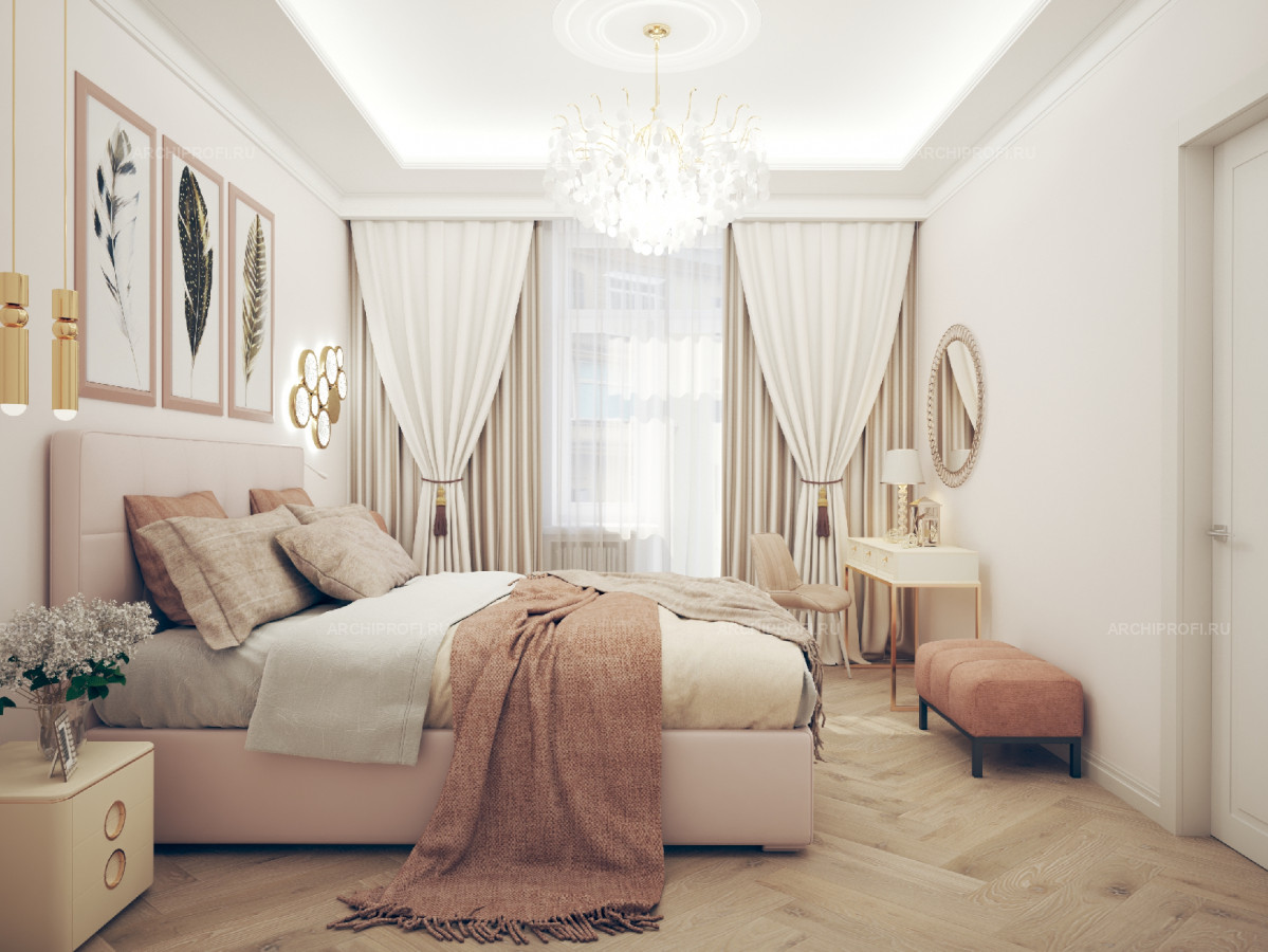 Розовая спальня ( фото): новинки дизайна и правила оформления спальни в нежных тонах