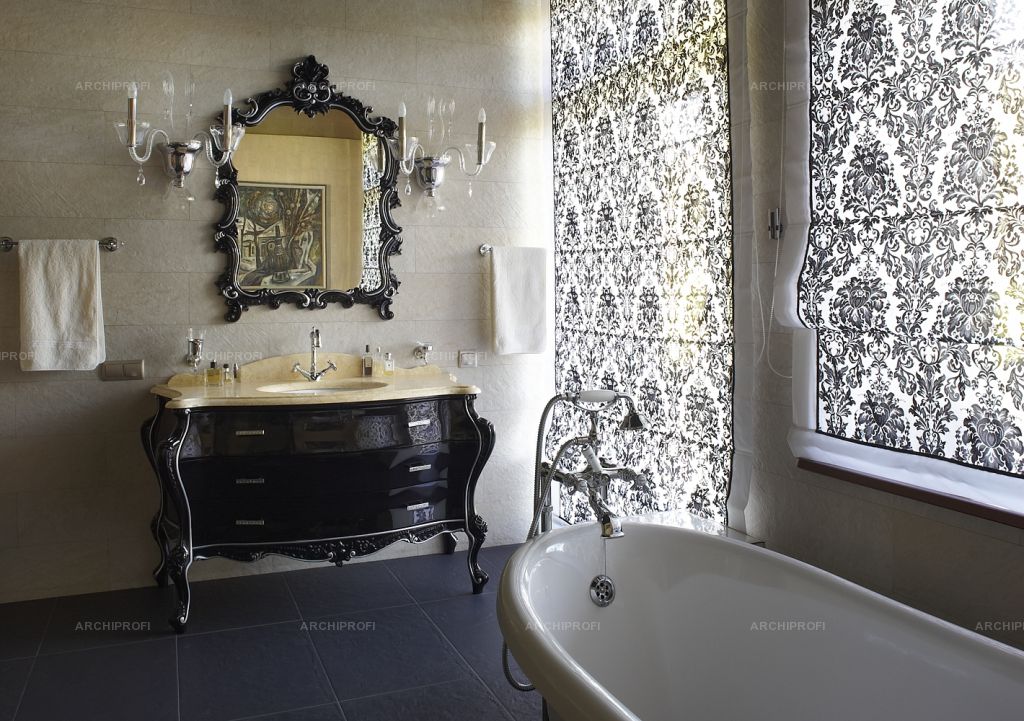 Фото интерьера, Проект ванная комната - Вилла Арт-деко, Автор проекта: Архитекторы Snou Project