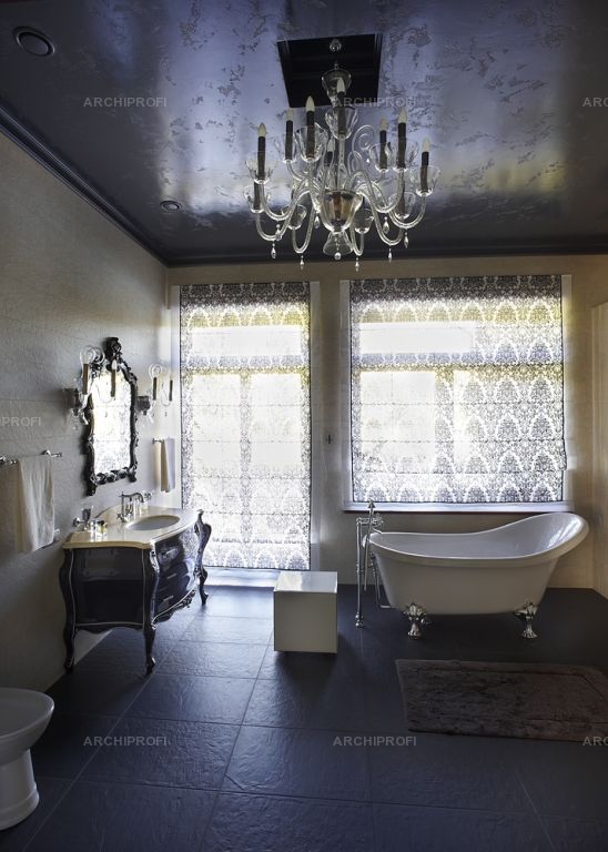 Фото интерьера, Проект ванная комната -  Вилла Арт-деко,  Автор проекта: Архитекторы Snou Project