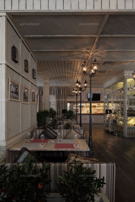 Фото интерьера, Проект Country cafe Florentini - Country cafe Florentini, Автор проекта: Архитекторы Архитектурное бюро Шаболовка