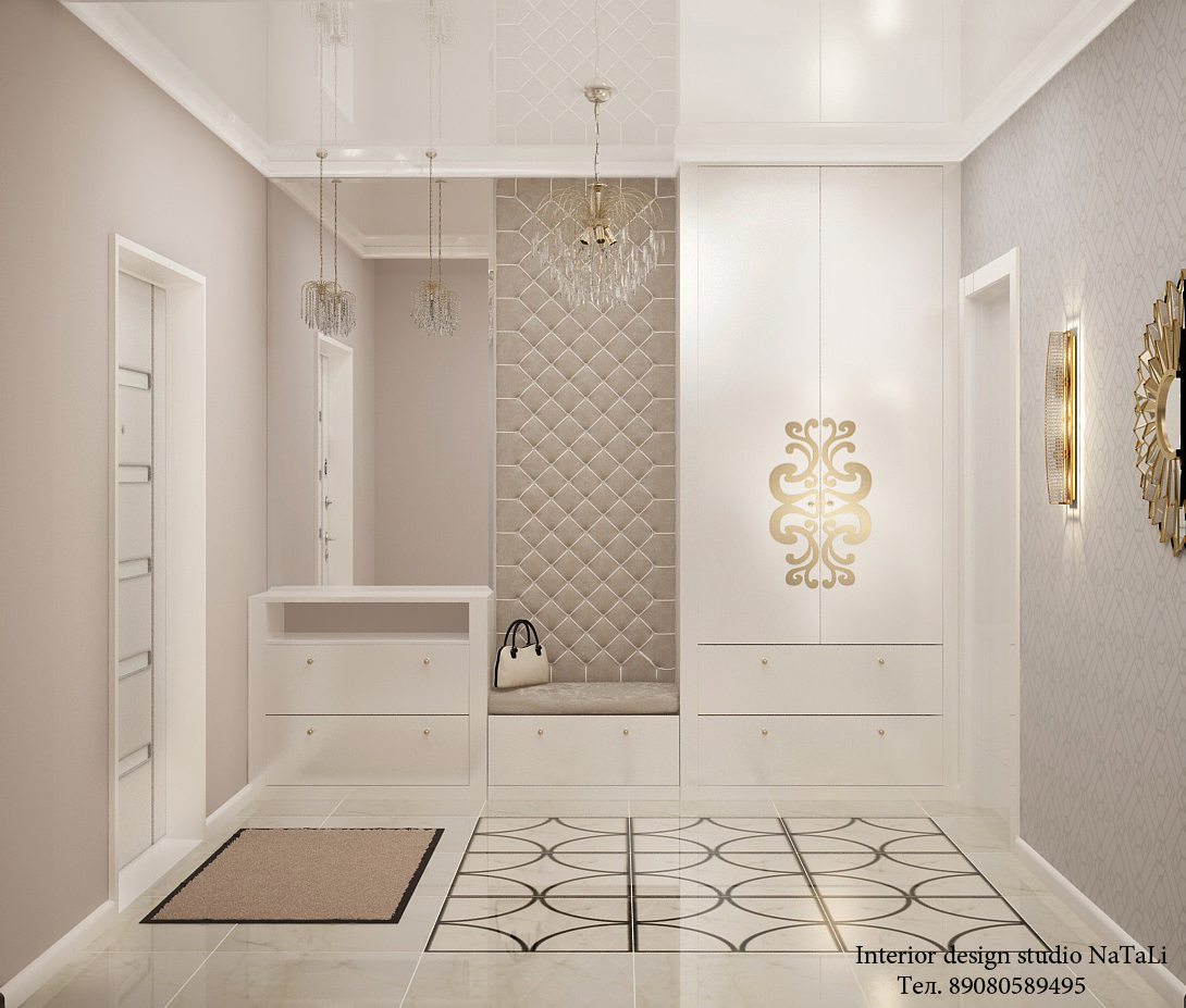 3D интерьера, Холл Проект Дизайн интерьера холла, прихожей - Дизайн интерьера холла, прихожей, Автор проекта: Дизайнеры Наталья Бучнева