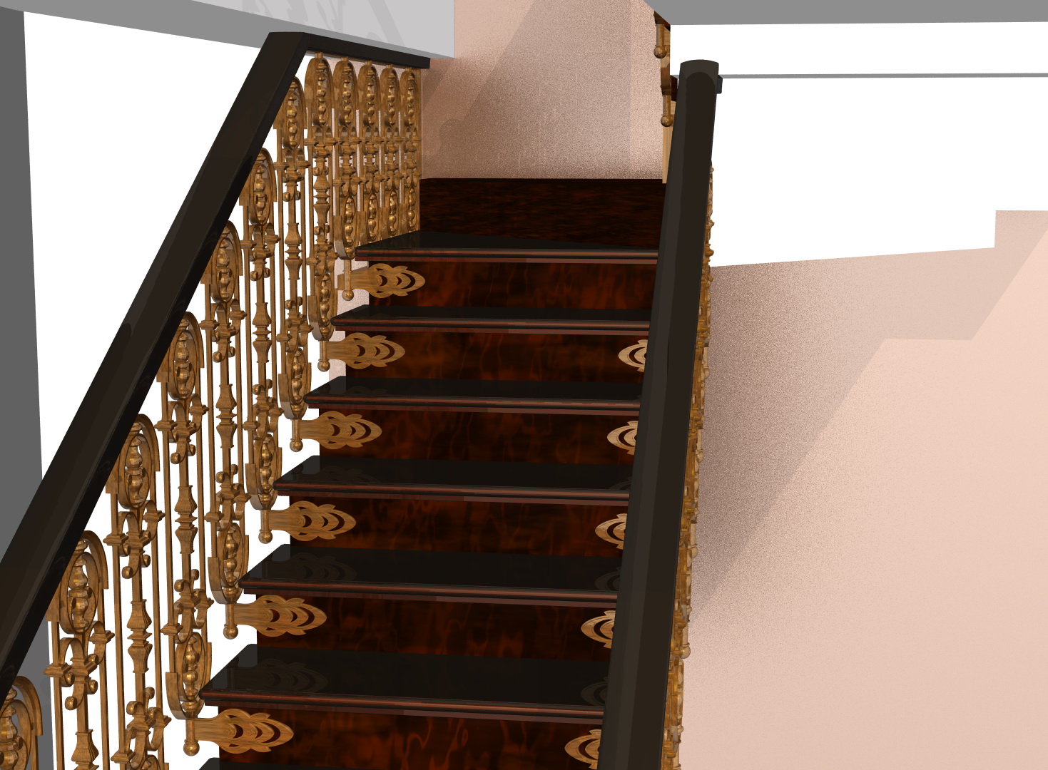 3D дизайна, Лестница, 03.05.2021/916047 - Проект ограждения лестницы, Автор проекта: Дизайнеры Владимир Елатонцев