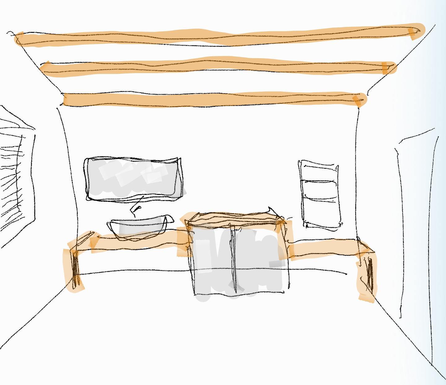 Документация интерьера, Ванная комната площадью 9 кв.м. в стиле Минимализм. Проект 17.03.2015/409658 - Silence, Автор проекта: Дизайнеры Ольга Подольская