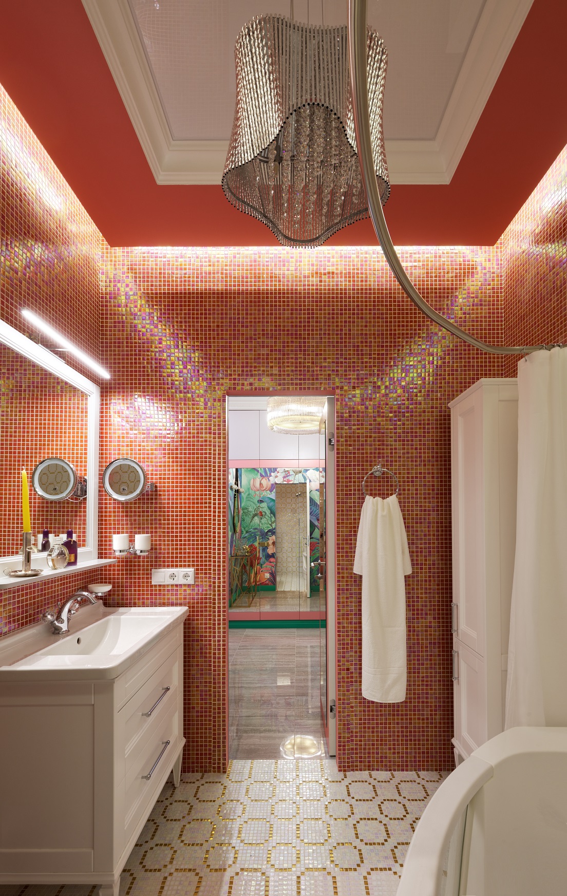 Фото интерьера, Сан.узел площадью 6 кв.м. Проект Квартира на Краснобогатырской - КВАРТИРА НА КРАСНОБОГАТЫРСКОЙ, Автор проекта: Архитекторы Лариса Талис