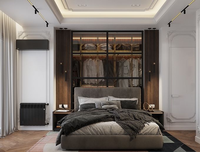 Спальная в неоклассическом стиле