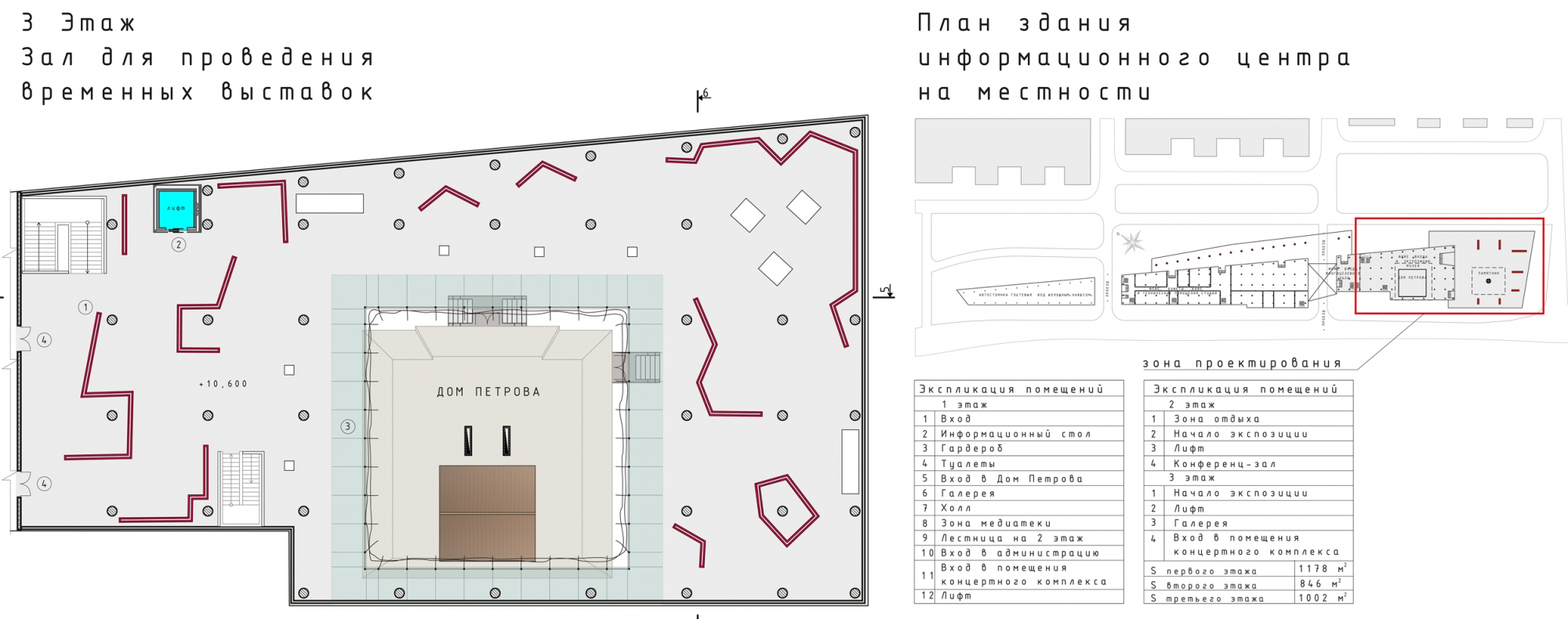 План выставочного зала проект