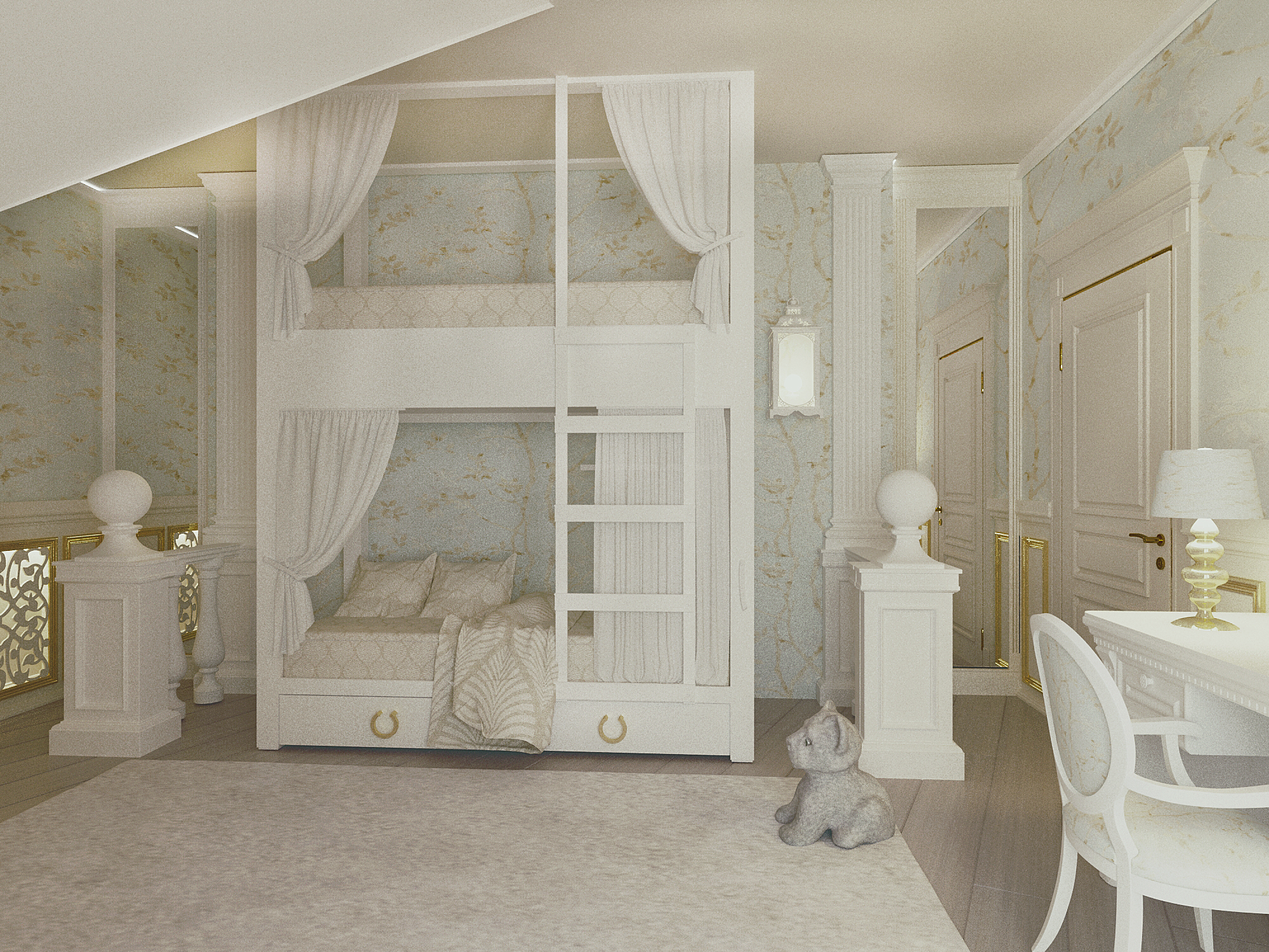 Фото интерьера, Детская комната Проект 01.11.2015/471948 - Дом Энколово, Автор проекта: Дизайнеры Евгения Болотова