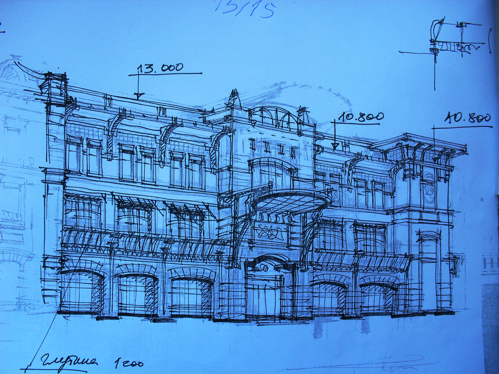 3D дизайн экстерьера, Особняк Реконструкция фасада., проект Реконструкция фасада, Автор проекта: Дизайнеры Stanislav Orechov