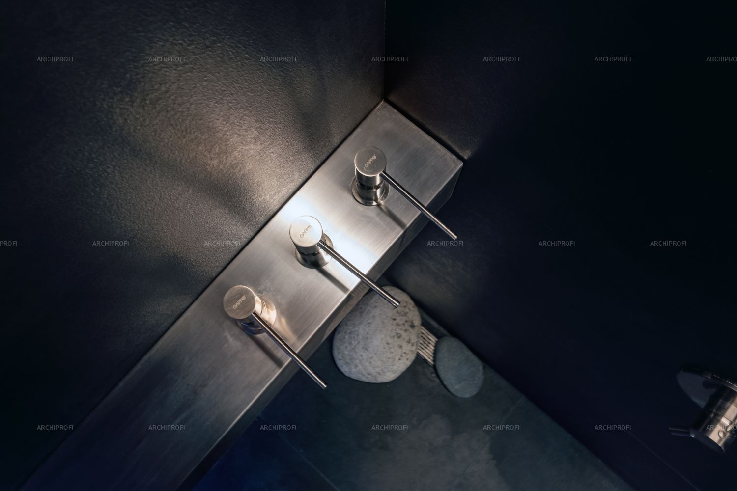 Фото интерьера, Ванная комната площадью 290 кв.м. в стиле Минимализм. Проект 16.10.2021/939367 - D.O.M.+290M2, Автор проекта: Архитекторы Sergey N A S E D K I ­N