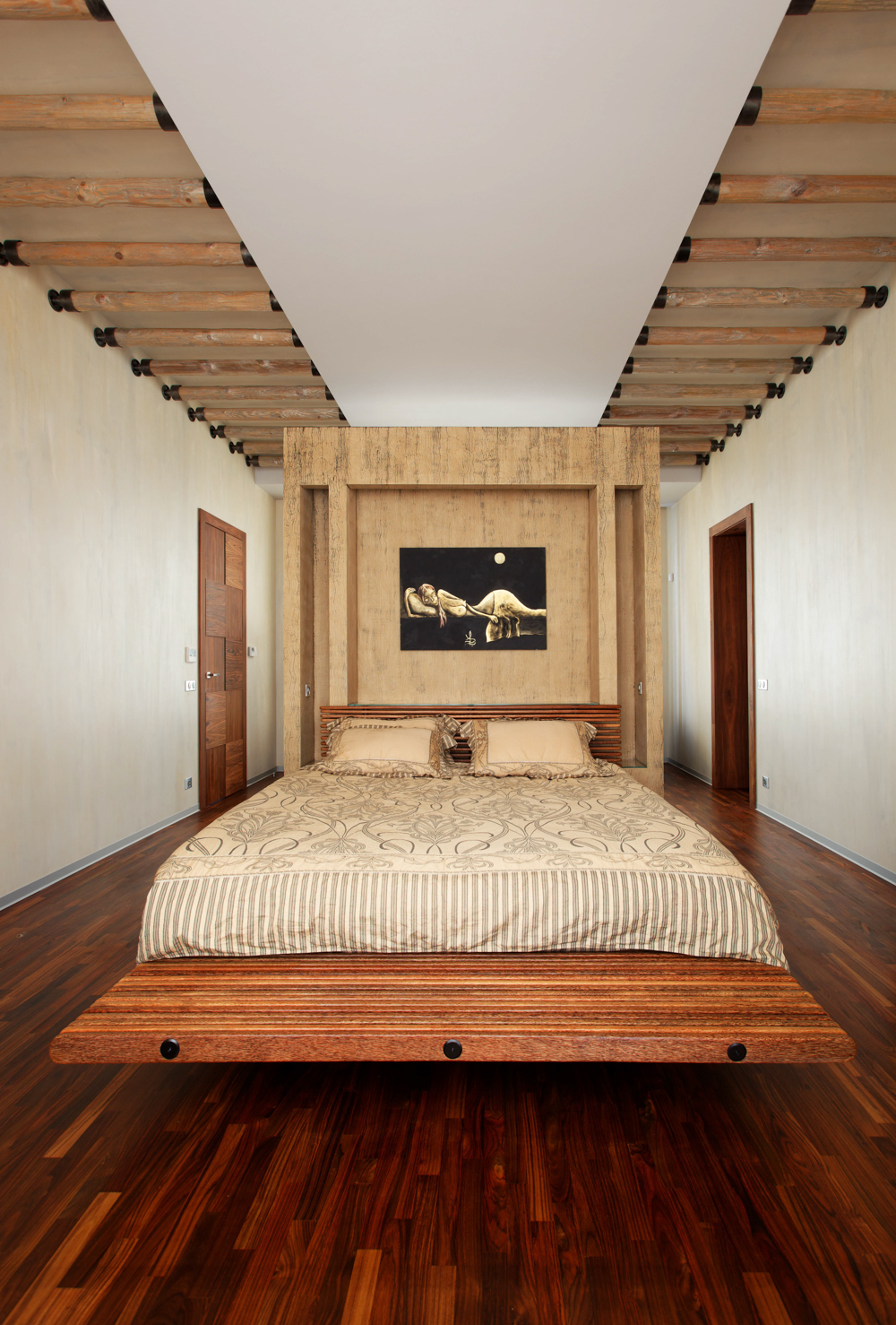 Фото интерьера, Спальня Проект Современный загородный дом Oakland house - Oakland house, Автор проекта: Архитекторы Роман Леонидов