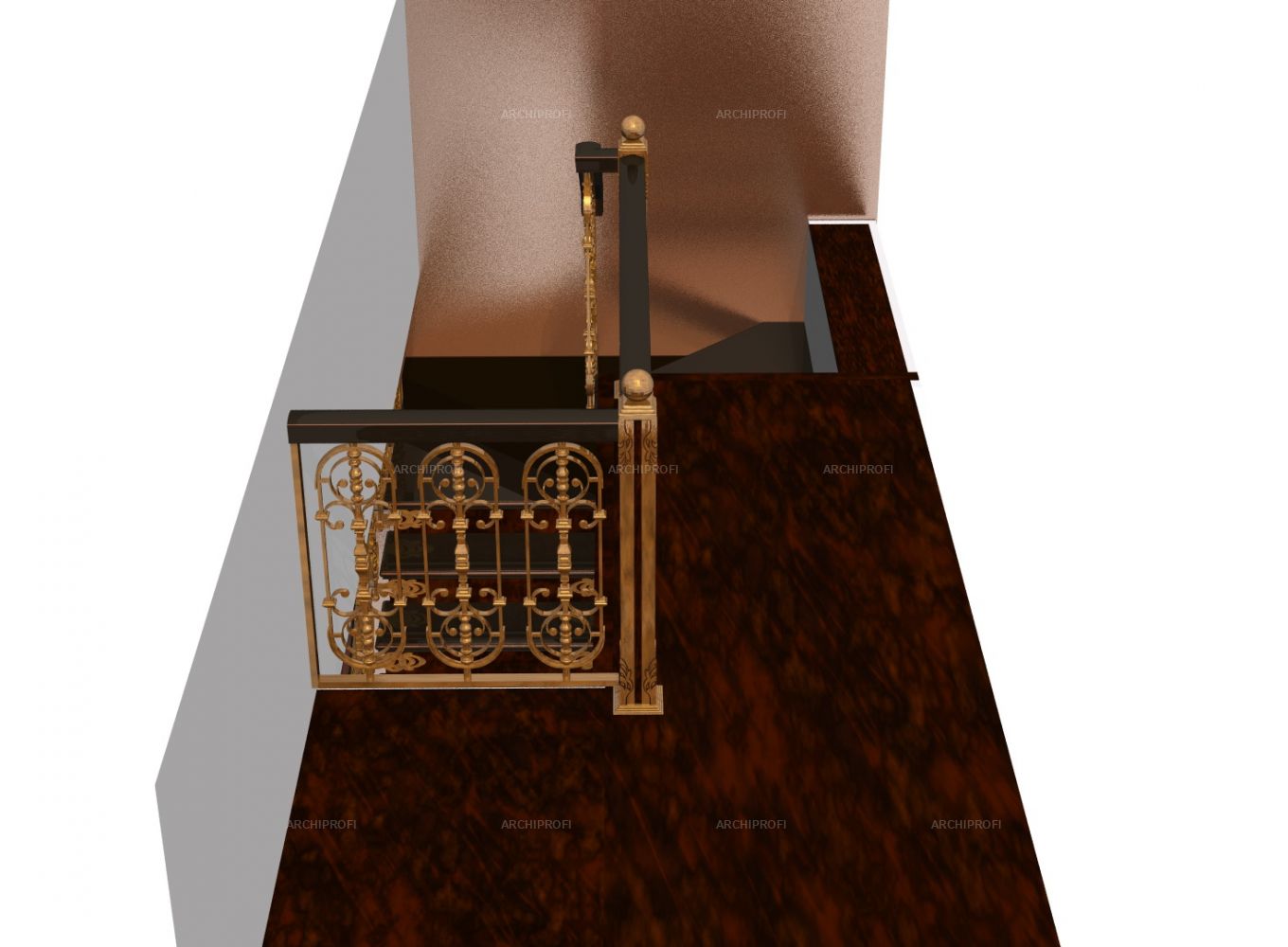 3D дизайна, Лестница, 03.05.2021/916055 - Проект ограждения лестницы, Автор проекта: Дизайнеры Владимир Елатонцев