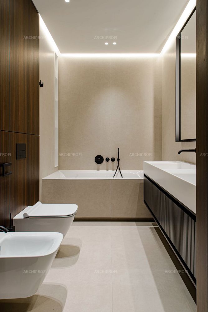 Фото интерьера, Ванная комната в стиле Современная. Проект Ronsflat - RONSFLAT, Автор проекта: Архитекторы Максим Павленко