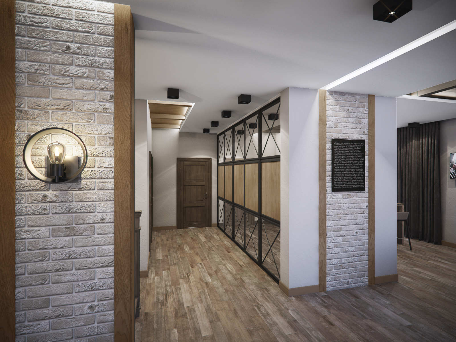 3D интерьера, Гостиная площадью 84 кв.м. в стиле Шале (Швейцария). Проект Дом в стиле шале. - Дом в стиле шале под Калининградом, Автор проекта: Дизайнеры Анастасия Шперлинг