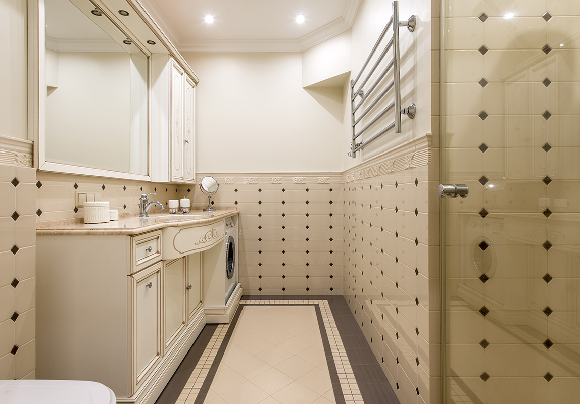 Фото интерьера, Су площадью 6 кв.м. в стиле Классическая. Проект Су гостевой - Дом в классическом стиле, Автор проекта: Дизайнеры Надежда Жиленкова