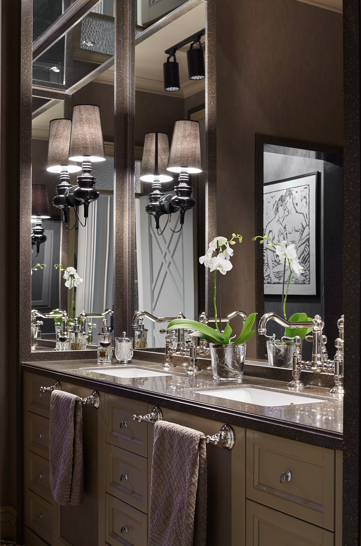 Фото в интерьере, Санузел, Гостевой санузел - Пространство стиля, Автор проекта: Дизайнеры Варвара Шабельникова