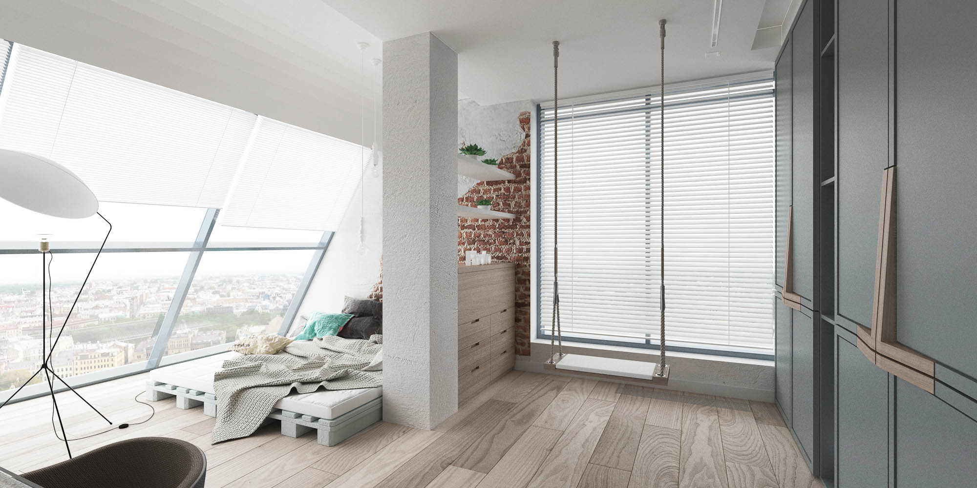 3D дизайна, Кабинет 29 кв.м., Lumiere 12 - Апартаменты Lumiere, Автор проекта: Архитекторы ART Studio Design Construction 