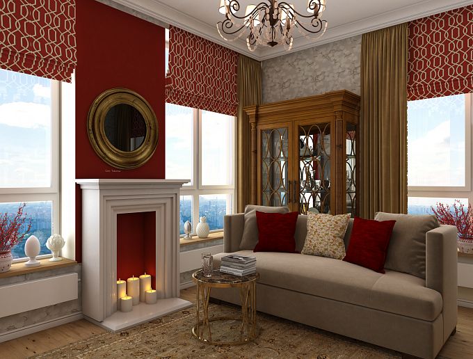Red berry-Living room