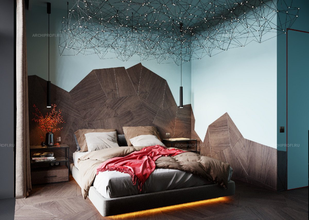 Спальня из дизайн-проекта Графит фото 4