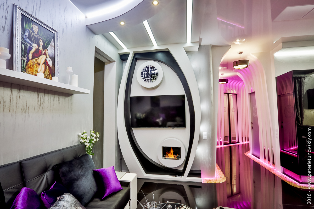 Фото интерьера, Гостиная площадью 25 кв.м. в стиле Современная. Проект 03.09.2016/550808 - Квартира в ЖК Шуваловские высоты, Автор проекта: Дизайнеры Евгения Болотова