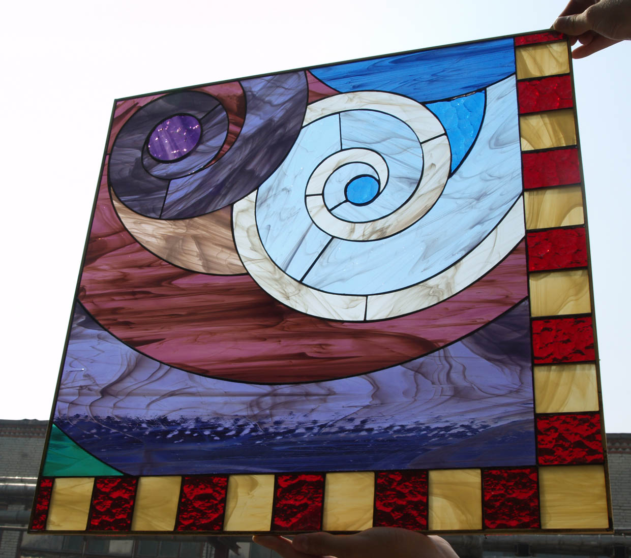 Фото дизайна, Витраж потолочный - Арт объекты, Арт и творчество, Автор проекта: Архитекторы Михаил Икрянников