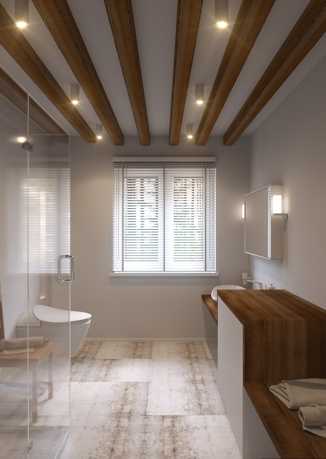 3D интерьера, Ванная комната площадью 12 кв.м. в стиле Минимализм. Проект 21.03.2015/411010 - Silence, Автор проекта: Дизайнеры Ольга Подольская