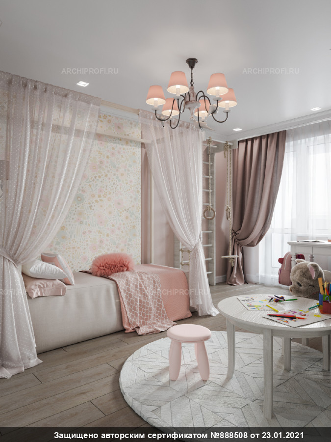 Детская комната для маленькой принцессы. фото 4