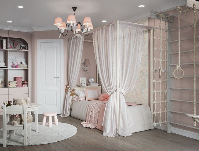 Детская комната для маленькой принцессы.