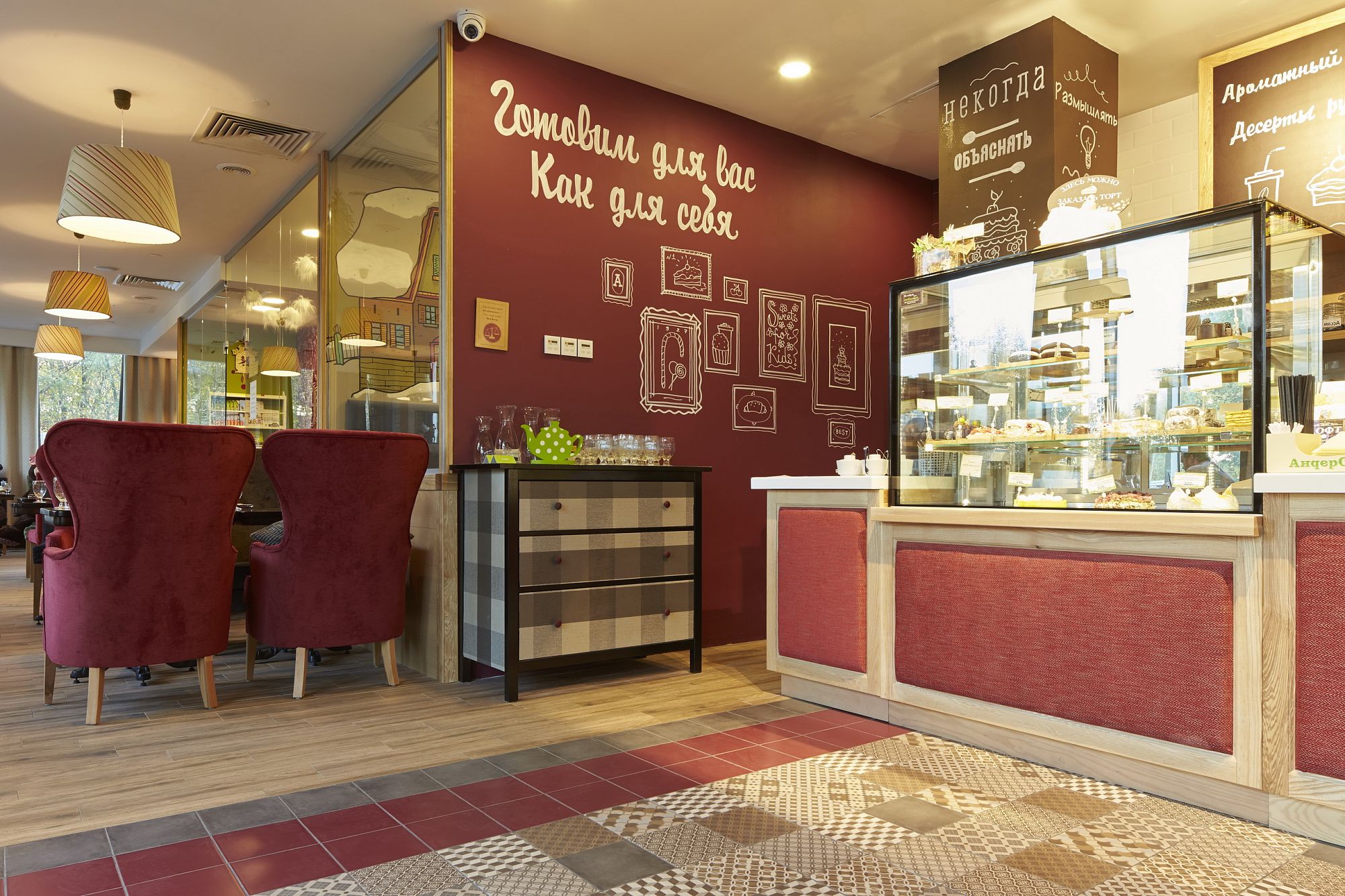 Фото интерьера, ресторан площадью 270 кв.м. Проект 29.10.2015/471170 - Новый семейный ресторан АндерСон, Автор проекта: Дизайнеры Екатерина Владимирова