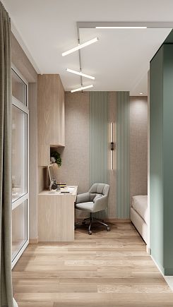 Компактная комната в скандинавском стиле