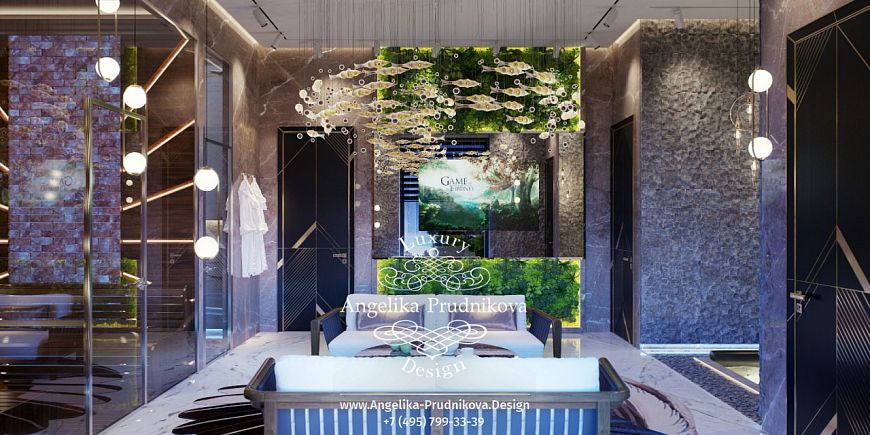 Дизайнпроект интерьера спа зоны в современном стиле